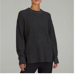 lululemon athletica Charcoal Crew Neck Sweater